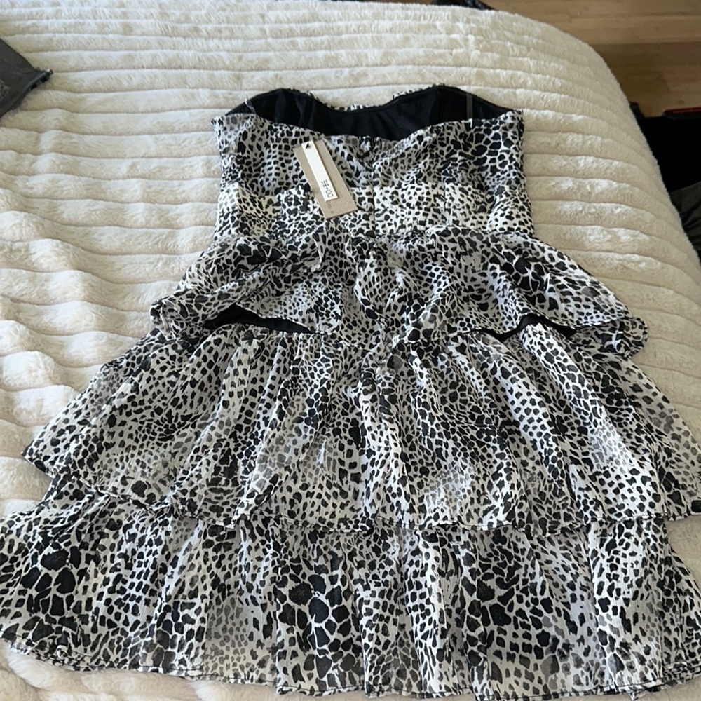 Size small black print tube, cheetah dress - Picture 4 of 5
